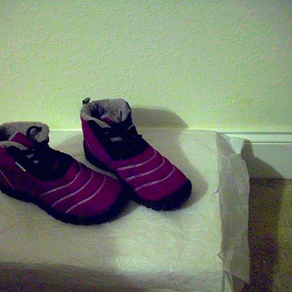 Fashion - 3 Women's Purple Walking Boot Size 6 NEW - Picture 1 of 4